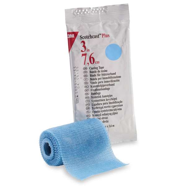 3Mu2122 Scotchcastu2122 Plus Light Blue Cast Tape, 3 Inch x 4 Yard Product Image