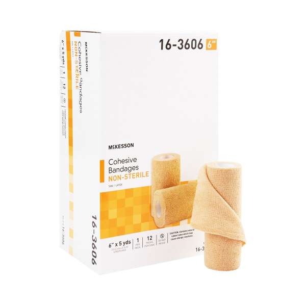 McKesson Self-adherent Closure Cohesive Bandage, 6 Inch x 5 Yard Product Image