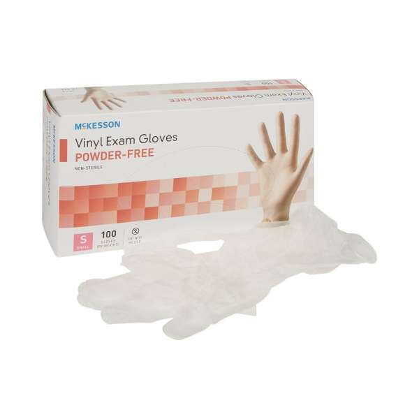 McKesson Vinyl Exam Glove, Small, Clear Product Image