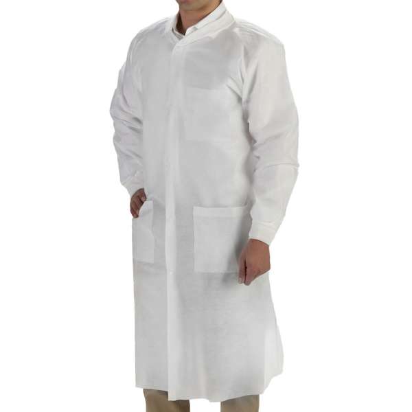 LabMatesu00ae Lab Coat, Extra Large, White Product Image