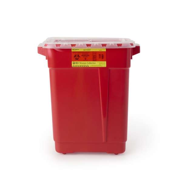 BD Multi-purpose Sharps Container, 9 Gallon, 18-1/2 x 17-3/4 x 11-3/4 Inch Product Image