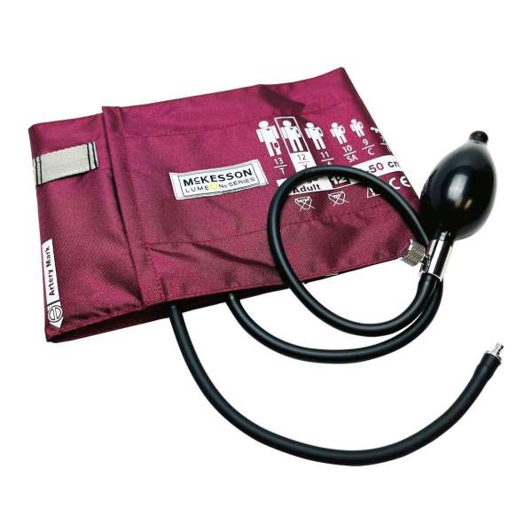 McKesson Lumeonu2122 Blood Pressure Cuff and Bulb, Large Cuff, 34 u2013 50 cm, Adult Product Image