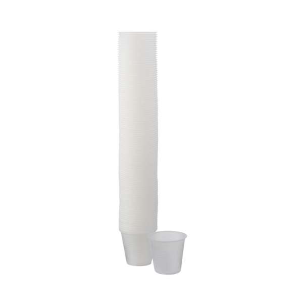 Conex Galaxy Drinking Cup, 3.5 oz, Translucent Plastic, Disposable Product Image