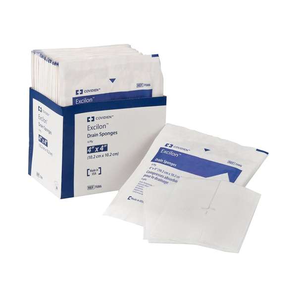 Curityu2122 Drain Sponge, 4 x 4 Inch, 6-Ply Product Image