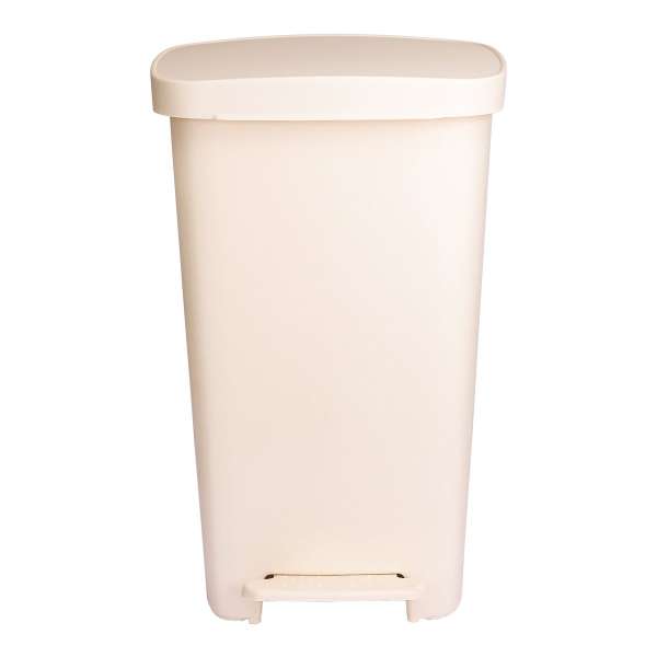 McKesson Waste Can with Step-On Pedal, Beige, 15.16 x 14.76 x 26.57 Inch Product Image