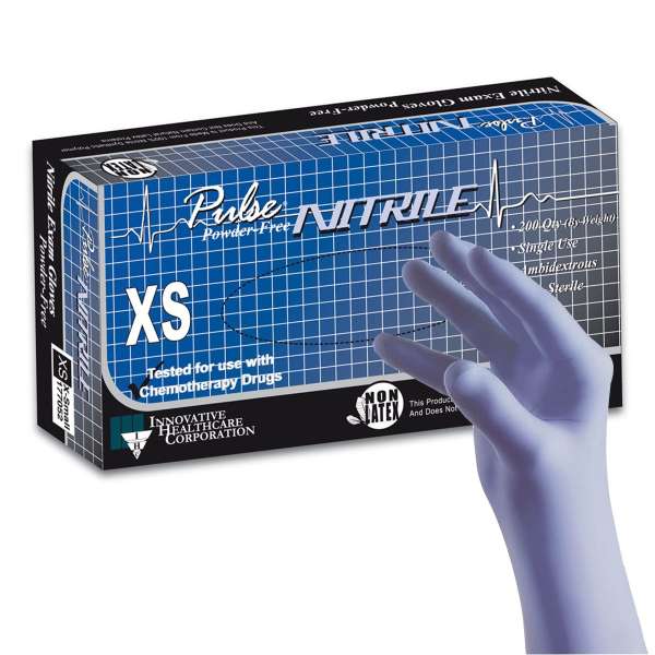Pulseu00ae Nitrile Exam Glove, Extra Small, Aqua Blue Product Image