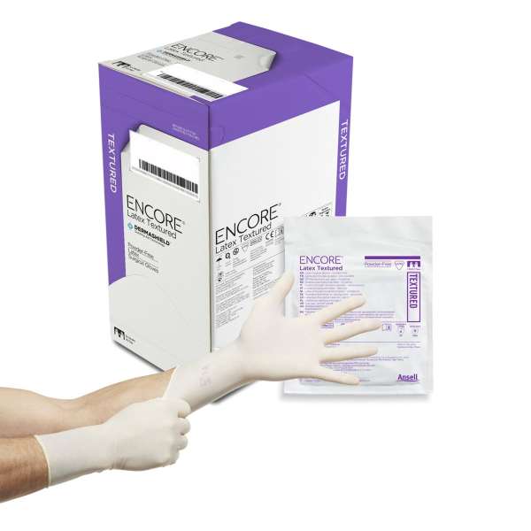 Encoreu00ae Latex Textured Surgical Glove, Size 6.5, Ivory Product Image