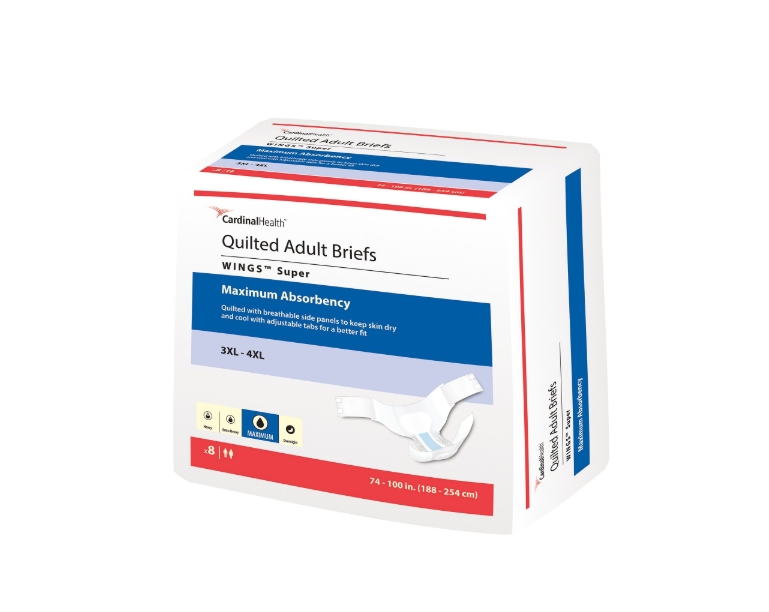 Incontinence Brief Wings™ Super Adult 3X-Large Unisex Product Image