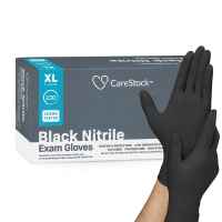 CareStocku2122 Nitrile Exam Glove, Extra Large, Black Product Image