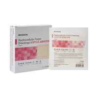 McKesson Acrylic Adhesive with Border Foam Dressing, 6 x 6 Inch Product Image