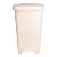 McKesson Waste Can with Step-On Pedal, Beige, 15.16 x 14.76 x 26.57 Inch Product Image